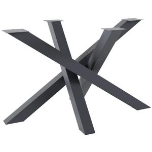 Metal Table Leg MEDIOLAN Spider Industrial Steel Base for Tables Multiple Sizes Durable Powder-Coated Frame Made in Poland