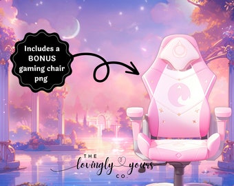 4k Animated Background Aesthetic Vtuber Background Twitch Overlay PNGtuber Background | Celestial Palace