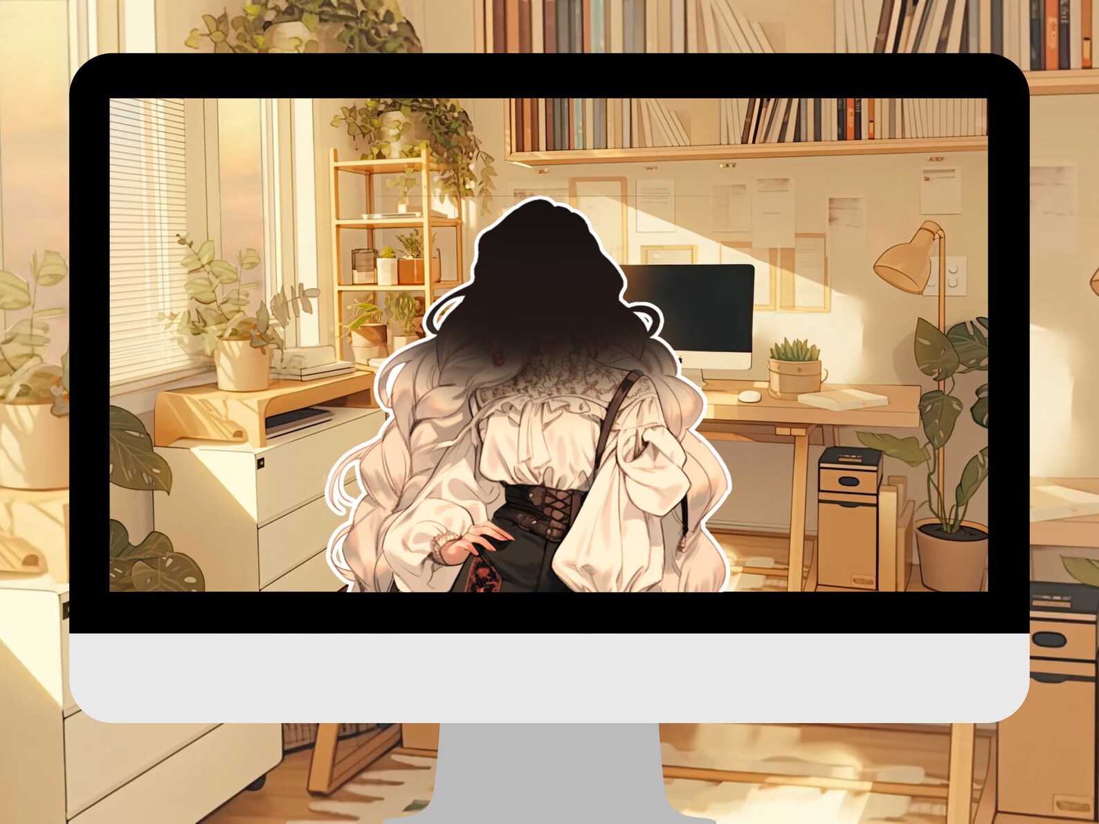 Study Background Animation Animated Lofi Video Background Cozy Anime Style Study Room Vtuber ...