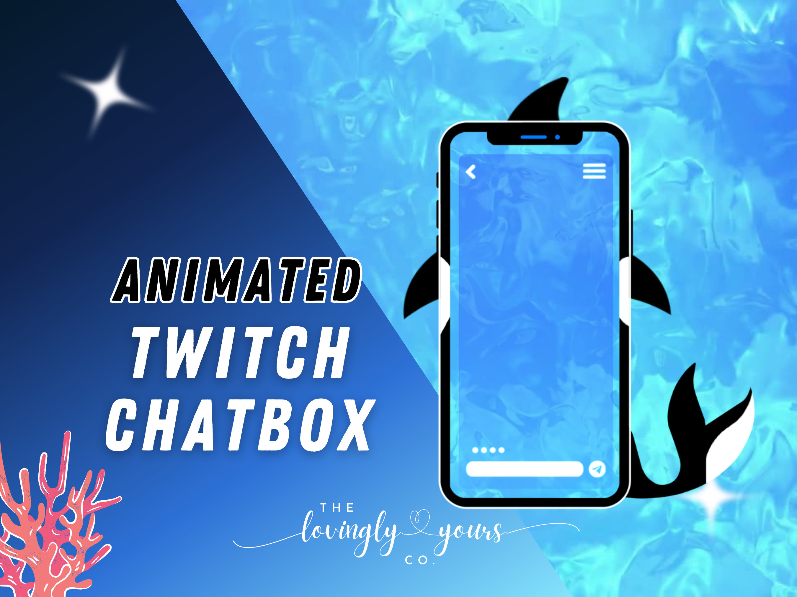 Orca Phone Chat Widget Twitch Overlay Vtuber Assets Twitch Chat PNG ...