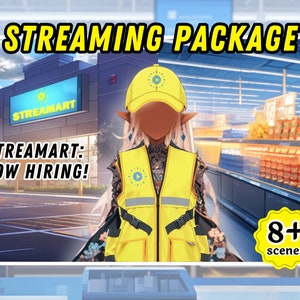 Vtuber Animated Background Cozy Anime Style Store Vtuber Background Grocery Store Twitch Overlay Talk Show | Streamart
