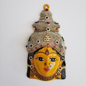 Goddess Vara Lakshmi face - Lakshmi festival - Gowri face - Navarathri - Ammavaru face - Durga mata - Gowri-ma face - Vara lakshmi face