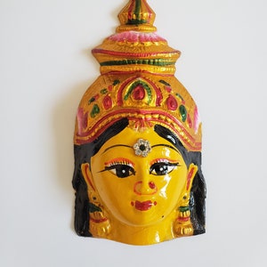 Goddess Vara Lakshmi face - Lakshmi festival - Gowri face - Navarathri - Ammavaru face - Durga mata - Gowri-ma face - Vara lakshmi face