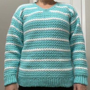Cochet Pullover V-neck Sweater