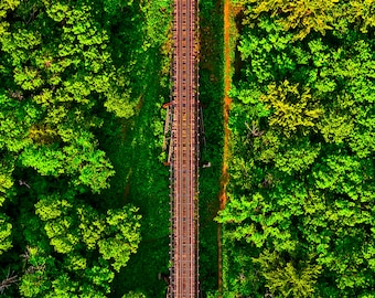 Arcola High Bridge Photography Print: Minnesota Railroad Wall Art