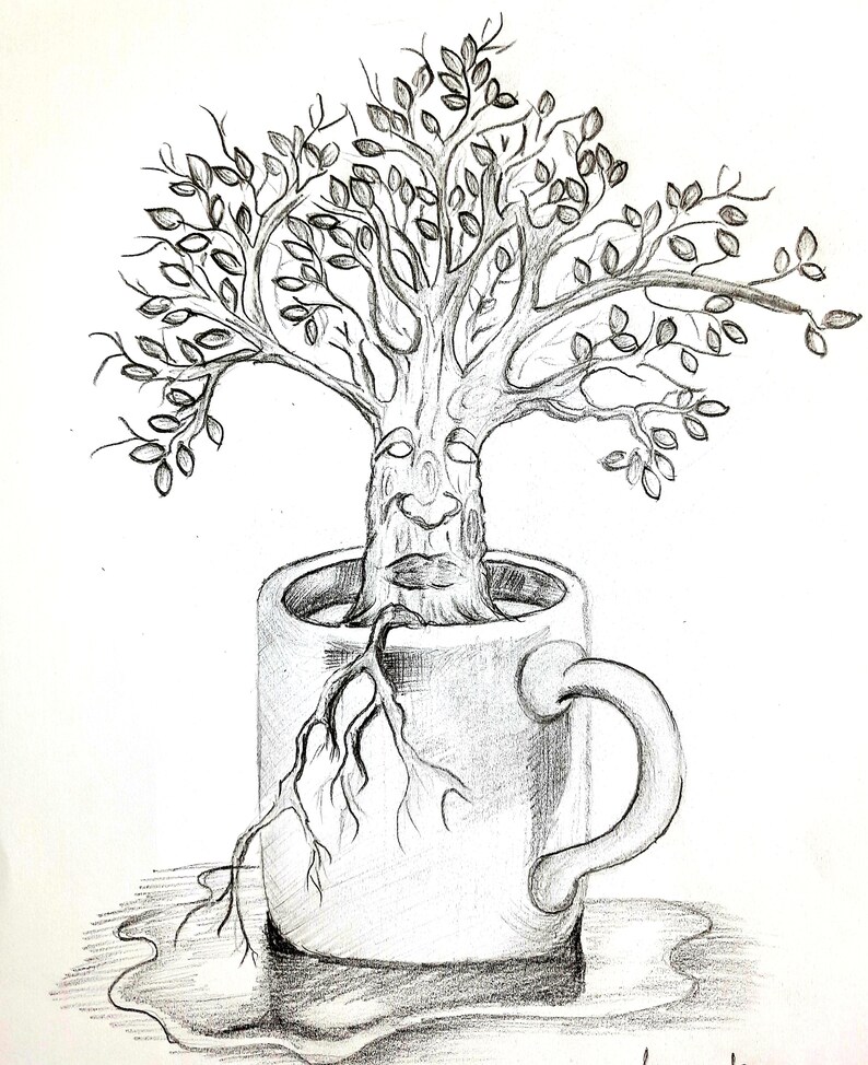 Pencil Sketch Art Etsy pencil-sketch-art-etsy