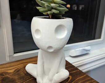 Kodama plantenbak | Geïnspireerd door prinses Mononoke | Studio Ghibli-decor | Binnenplantenbak | Cadeau | Verschillende maten | Ghibli-anime