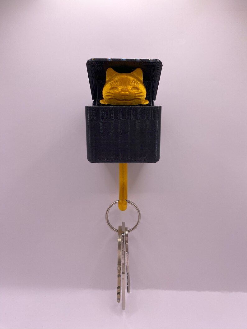 Cute Cat Key Hook, Wallmounted Key Holder, Key Hook for Cat Lovers