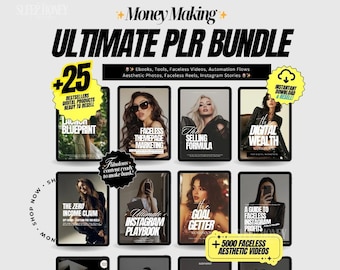 PLR Bundle Canva Templates | ebook | DFY Faceless Marketing Guides | Passive Income Kit | plr Digital Products | MRR | Resell Rights