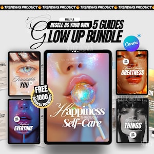 5 Done-for-You PLR Guides | MRR Glow Up Bundle | Self-Improvement, Personal Growth, Passive Income Opportunity Resell & Monetize