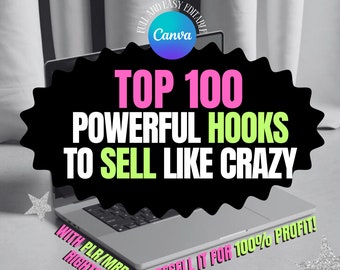 100 Ganchos Poderosos Instagram TikTok – Principais direitos de revenda, Lead Magnet, MRR, PLR – Aumente o engajamento e as vendas