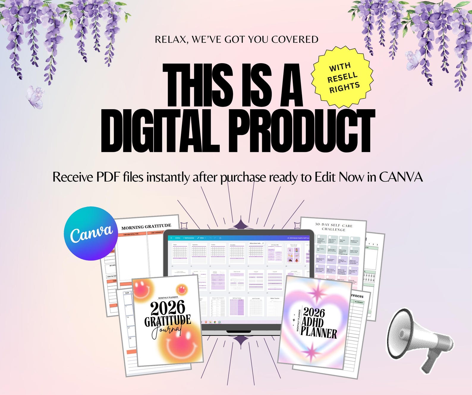 2026 PLR MRR Digital Planner Bundle, Printable, 26 Canva Plr Templates ...