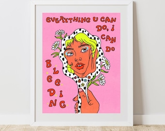 Feminine Wall Art, Girl Power, Goddess Art, Femme Art, Women Empowerment