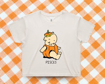 Pisces Zodiac Shirt, Halloween Kewpie Doll, Zodiac Design, Zodiac Kewpie Doll, Zodiac Halloween Tee