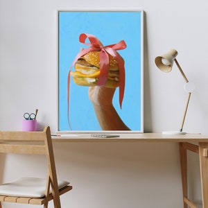 Arte murale con fiocco rosa Coquette, decorazione per la stanza Coquette, arte murale con fiocco rosa, poster Coquette