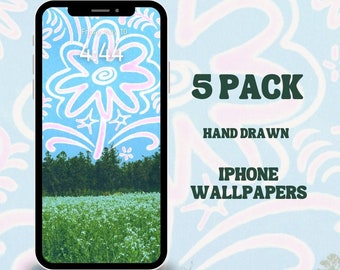 Nature and Mountains iPhone Wallpaper Bundle, Nature Inspired Screen Saver, Summer Wallpaper, Indie Wallpaper