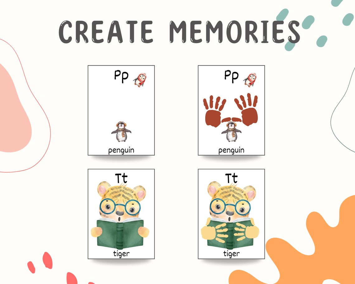 Handprint Alphabet - Handprint Alphabet Printable | ABC Handprint Book ...
