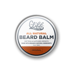 Beard Balm Puck, Beard Care Gift, Beard Softener, Beard Conditioner, Beard Butter, Beard Oil, Beard Grooming, Mens Hygiene, Original Scent