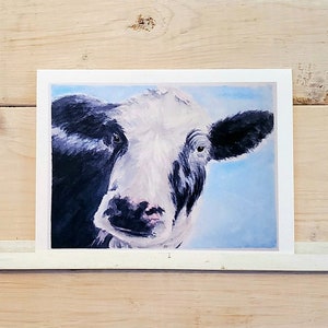 Set of Four Curious Cow Cards