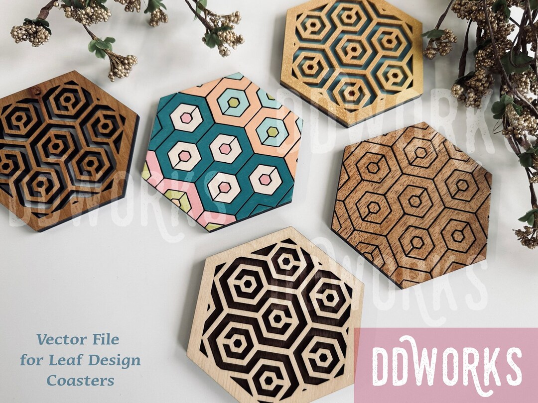 Insult Coasters Vector Hex-shaped Beehive Honeycomb Coasters Vector File for Laser - Etsy