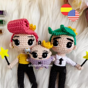 PDF | Pack Magical Fairy Family | Crochet pattern | ENG/ESP