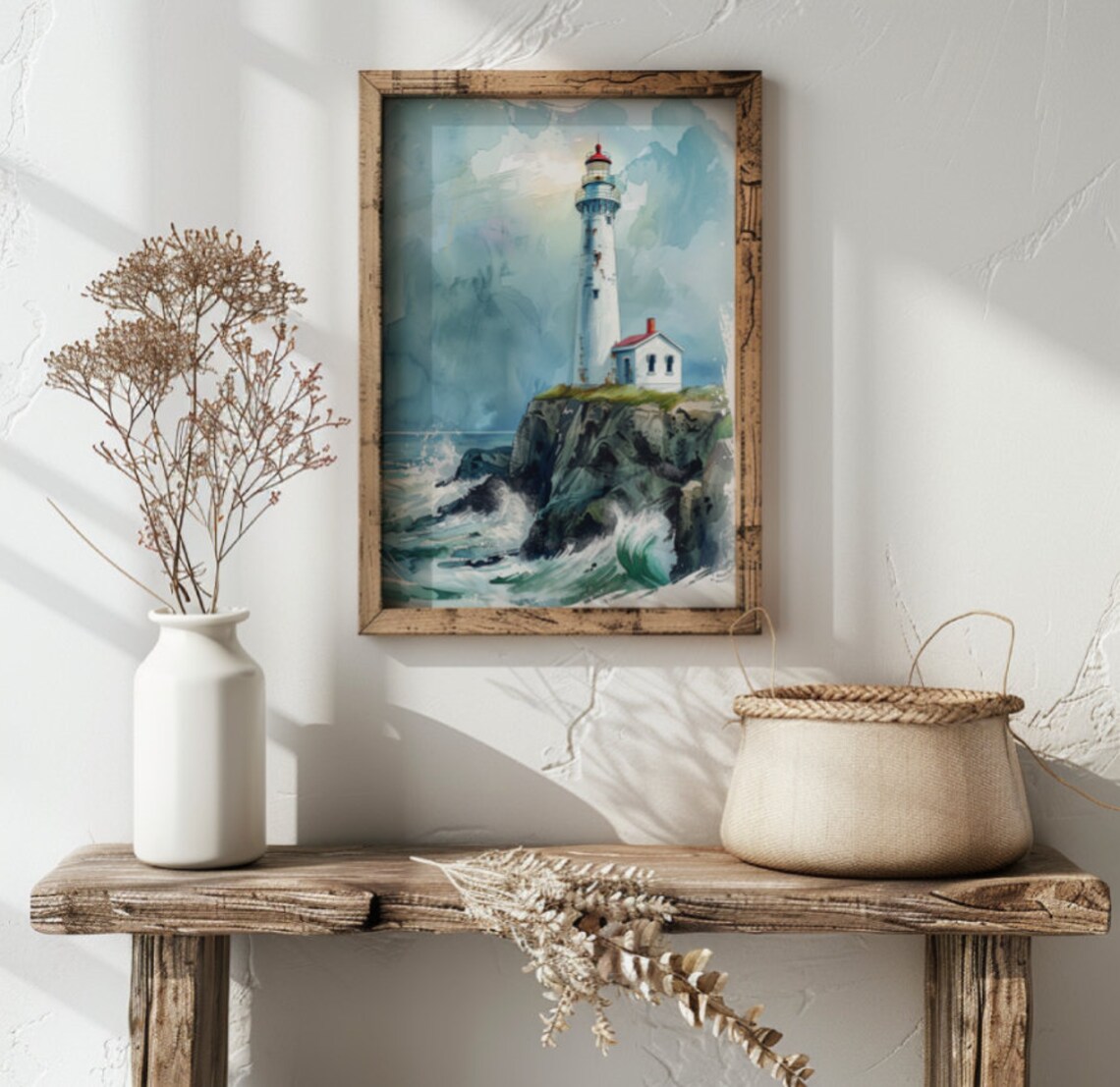 Lighthouse Watercolour PRINT - Etsy