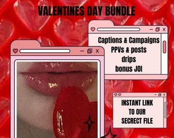 Valentines Day bundle onlyfans captions manyvids and more