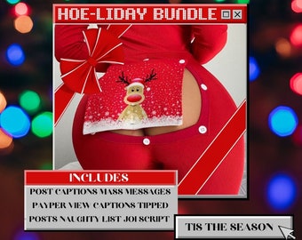 CHRISTMAS captions for Onlyfans Manyvids Fansly and more JOI BUNDLE