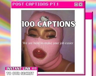 100 post captions PT.1 for onlyfans , fanvue , fansly , many vids , chaterbate and more!