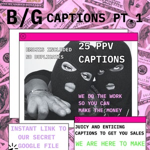 B/G onlyfans captions PT.1 25 ppv captions voor fanvue fans chaterbate veel video&#39;s