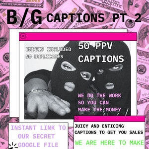 B/G onlyfans captions PT.2 50 ppv captions voor fanvue fans chaterbate veel video&#39;s