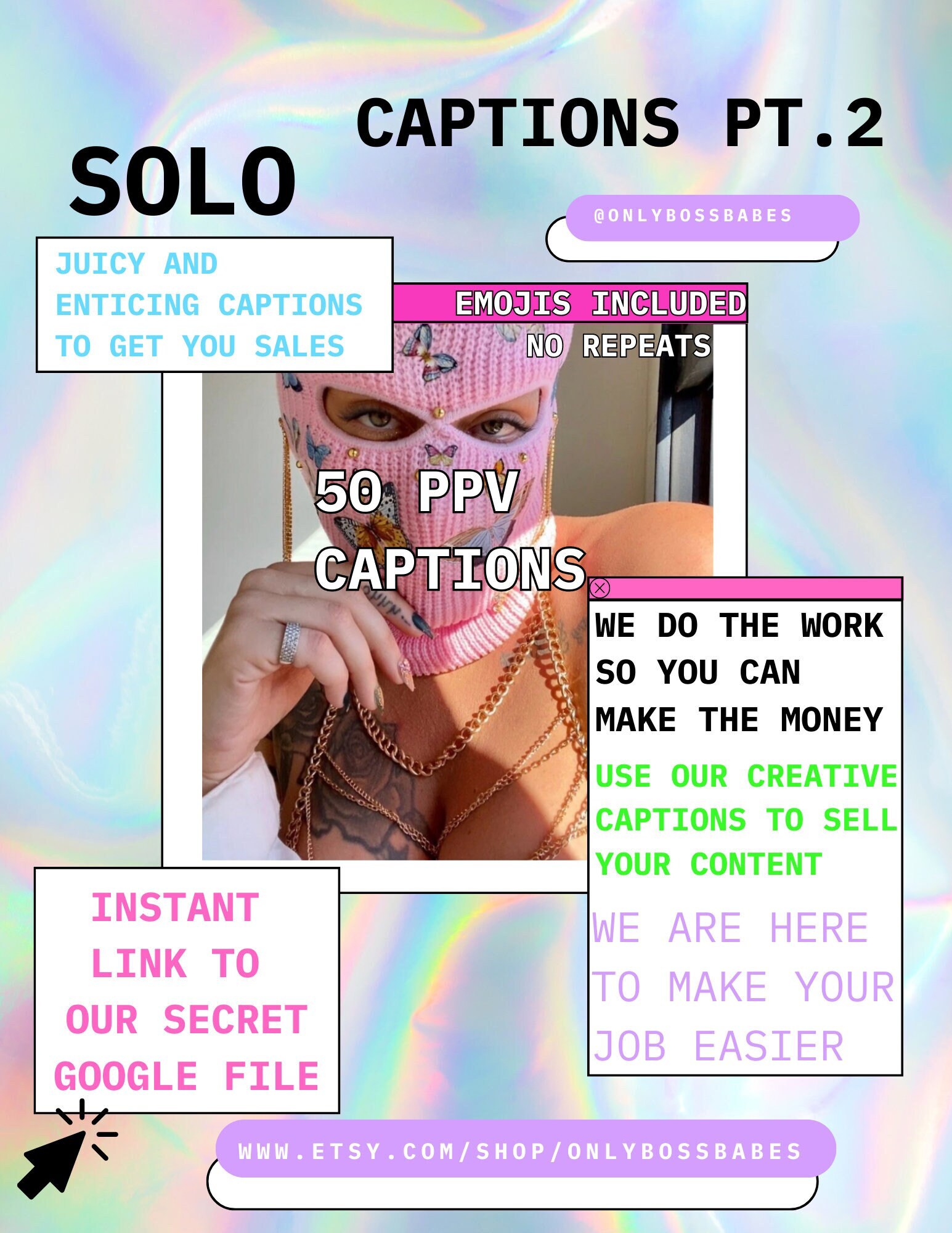 SOLO pt.2 onlyfans captions  50 ppv captions / fanvue / fansly / chaterbate / many vids