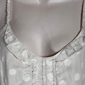 Vintage Free People Sequin Metallic Empire Waist Top, Women's Size 8 image 3
