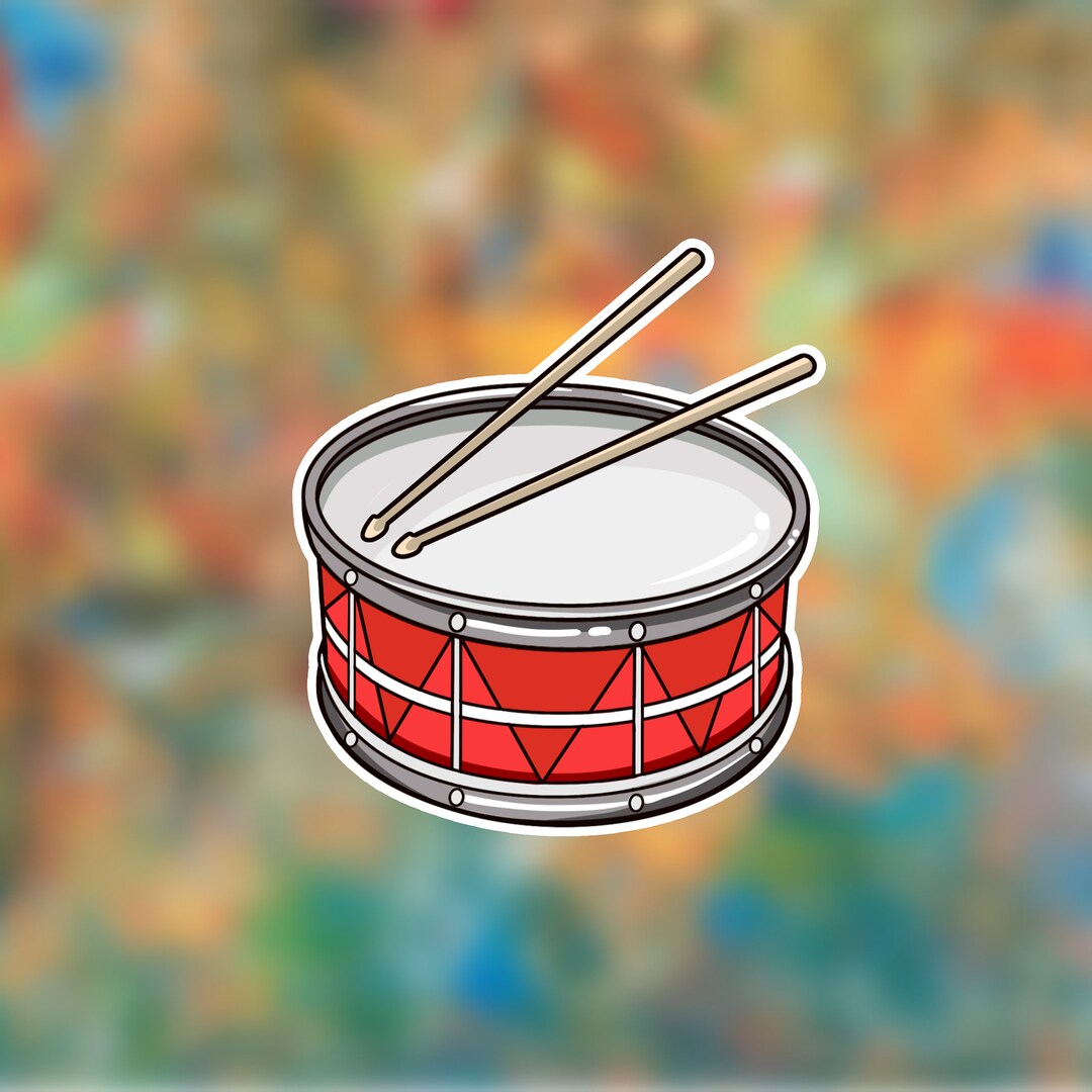 Snare Drum Stickers 20 Pc per Sheet Instrument Stickers Etsy
