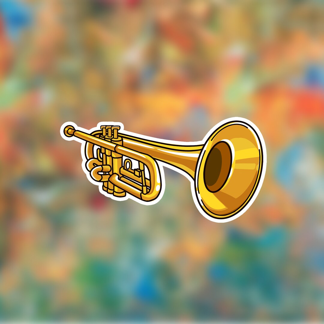 Trumpet Stickers 20 Pc per Sheet Instrument Stickers - Etsy