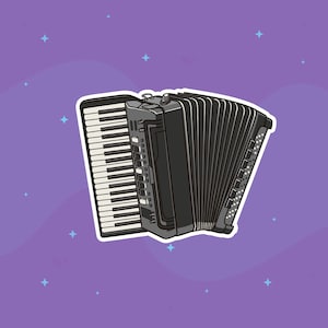 Autocollants pour accordéon, max. 20 pièces par feuille, autocollants pour instruments, inscriptibles, pour journal, agenda, cahiers, cartes de récompenses, pratique musicale