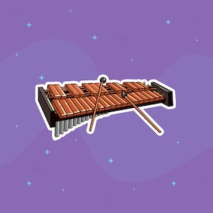 Autocollants pour xylophone, max. 20 pièces par feuille, autocollants pour instruments, inscriptibles, pour journal, agenda, cahiers, cartes de récompenses, pratique musicale