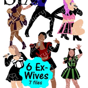 Zes ex-vrouwen: SVG-gelaagdheid