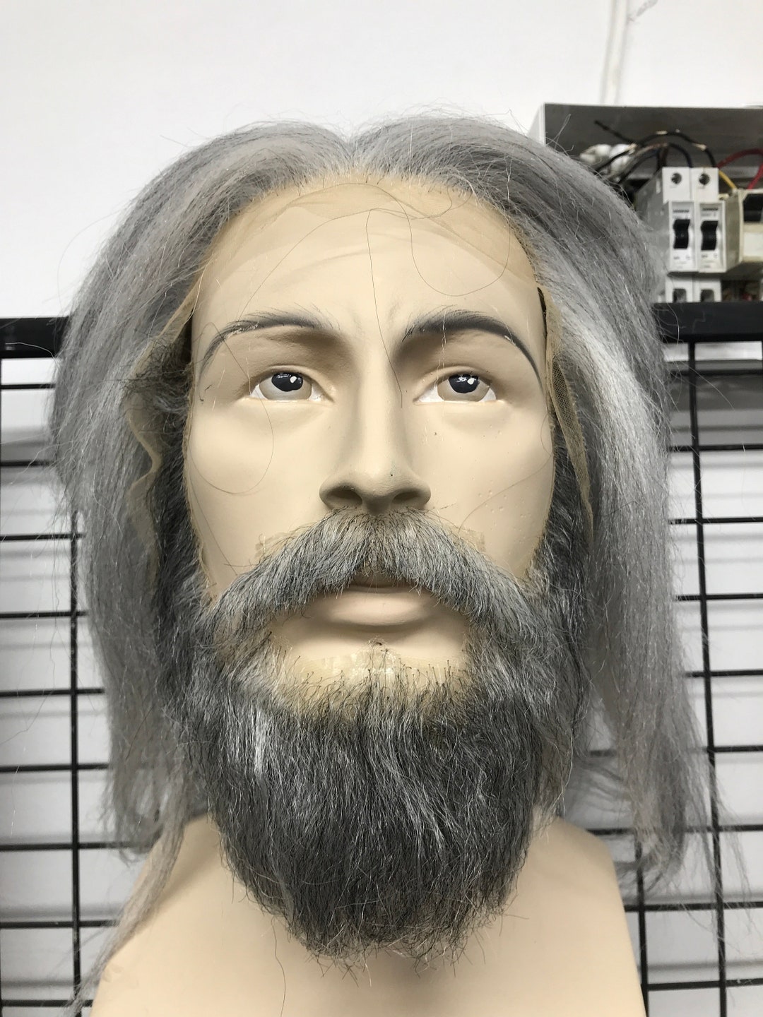 Set of Wig Fake Beard and Moustache Set. Human Hair Hand Etsy