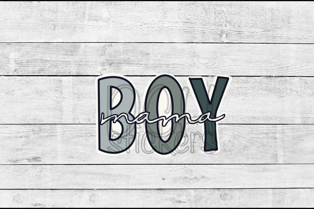 Boy Mama Sticker, Vinyl Sticker, Laptop Sticker, Water Bottle Sticker ...