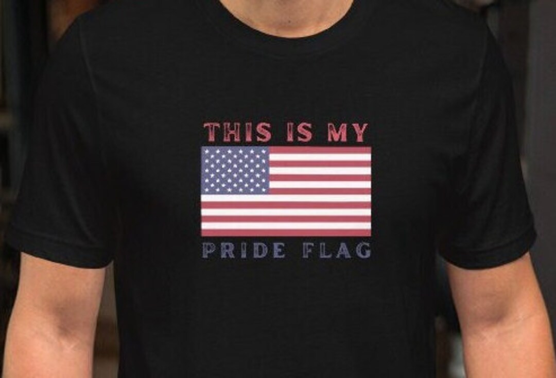 This is My Pride Flag American Flag T-shirt - Etsy