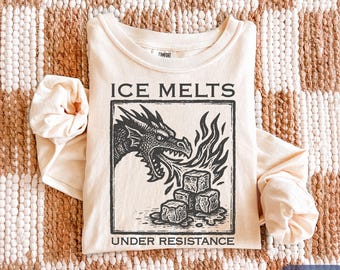 Ice Melts Under Resistance Anti ICE Shirt, Subtle Abolish ICE Comfort Colors Long Sleeve, Pro Immigration Ally, Human Rights FDT Protest