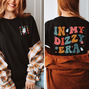 in my dizzy era pots syndrome shirt, retro dysautonomia t-shirt, spoonie tshirt, hidden disability gift, chronic illness awareness, vertigo