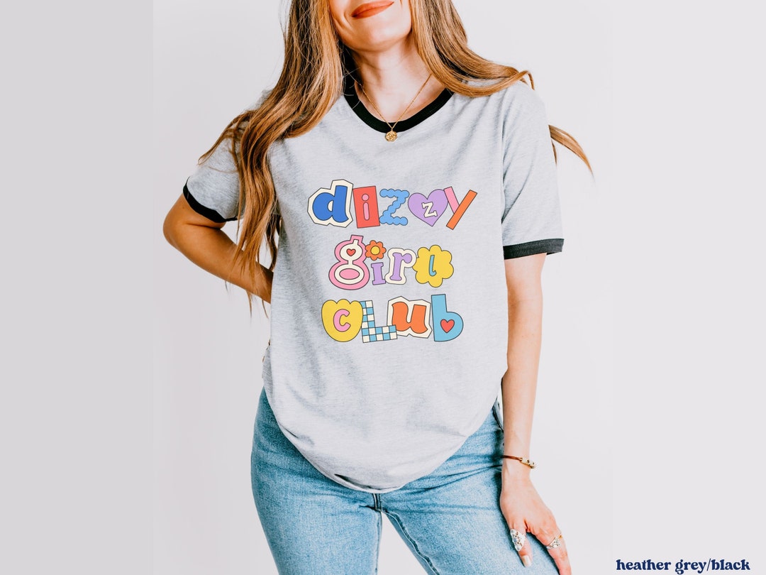 Dizzy Girl Club Ringer Tee, Retro Y2k Pot Syndrome Shirt, Multiple