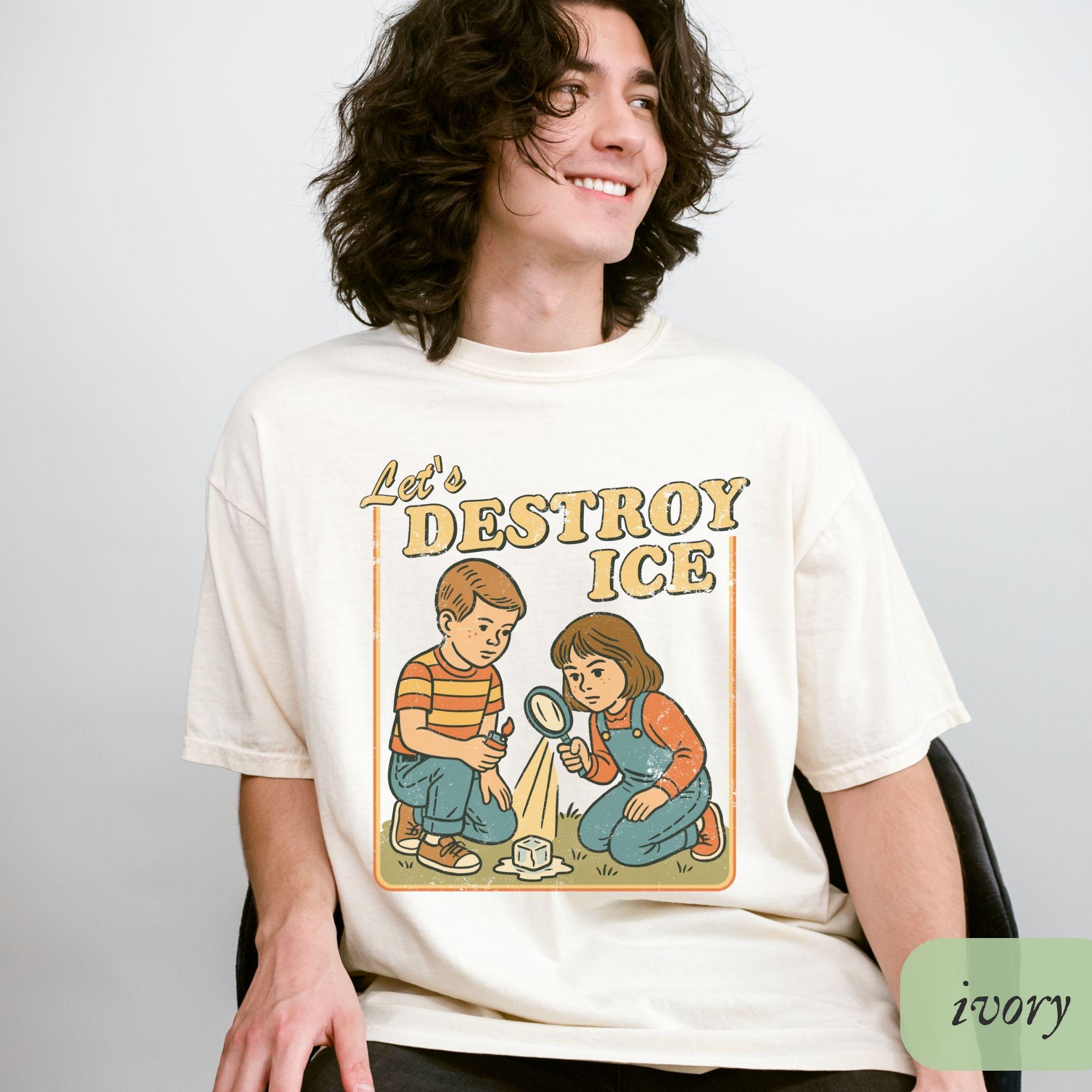 Let's Destroy Ice Shirt, Fuck ICE T-shirt, Subtle Abolish ICE