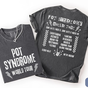 POT Syndrome World Tour Comfort Colors Shirt, Postural Orthostatic Tachycardia Syndrome Awareness, Chronic Illness Gift, Dysautonomia Tee