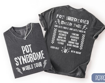 POT Syndrome World Tour Comfort Colors Shirt, Postural Orthostatic Tachycardia Syndrome Awareness, Chronic Illness Gift, Dysautonomia Tee