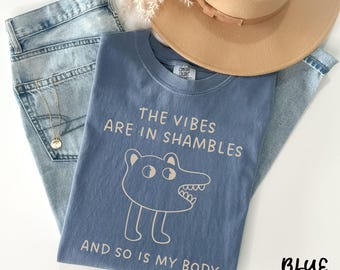 Funny Chronic Illness Shirt, Comfort Colors Chronic Pain T-Shirt, Fibromyalgia Warrior, Endometriosis, Invisible Disability Gift, Flare Day