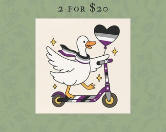 Subtle Asexual Pride Car Magnet, LGBTQ Ace Flag Colors Pride Month Gift, LGBT Equality Goose Waterproof Vinyl, LGBTQIA Ally, Coming Out Gift