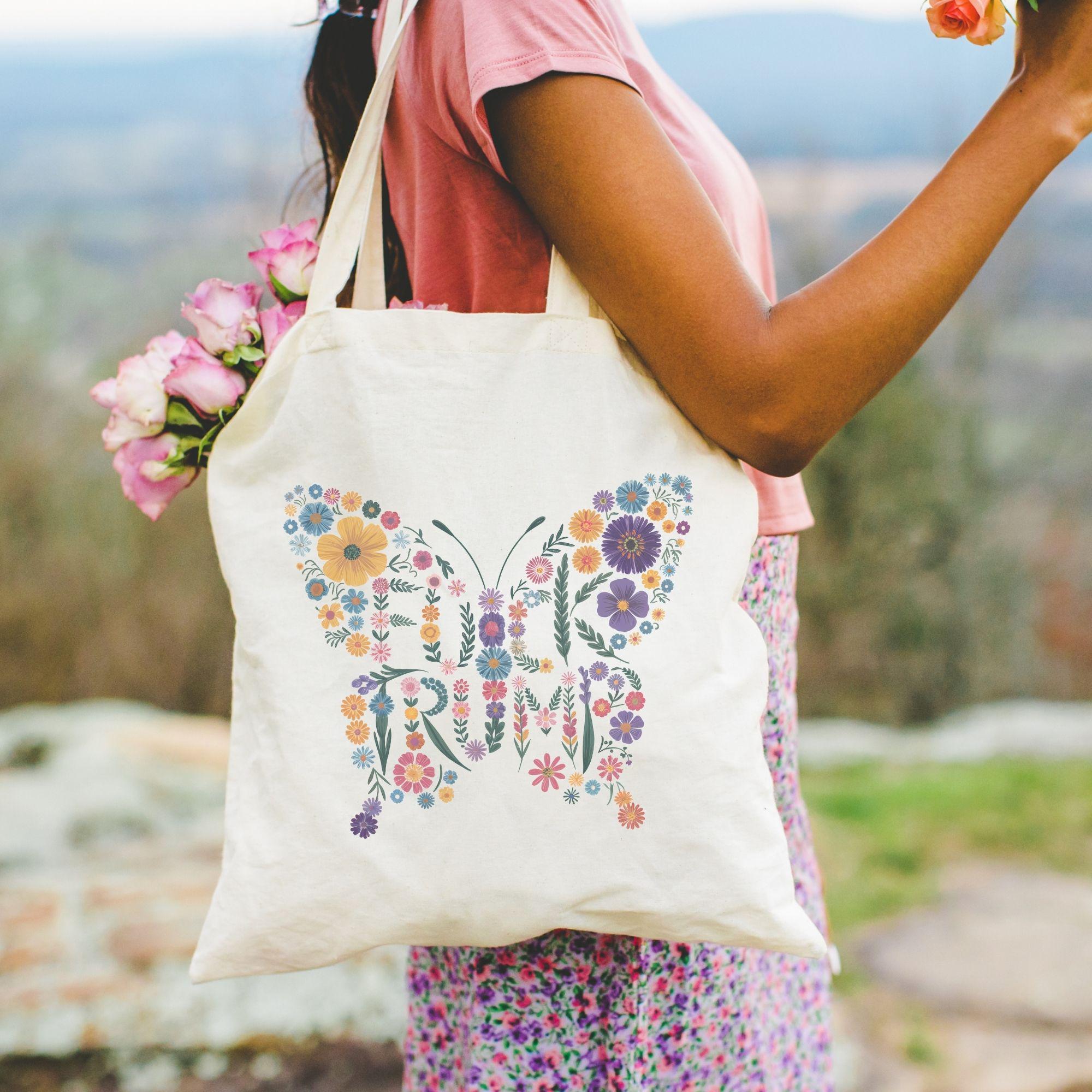 TRUMP ALL RHINESTONE TOTE BAG ELECTION PRESIDENT 2024